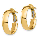 14k High Polished 5mm Omega Back Hoop Earrings - PR-84169359-1232
