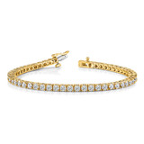 14k Holds 1.84 carat 66-1.9mm Round Diamond 4-prong 7 inch Tennis Bracelet Mounting