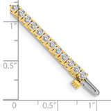 14k Holds 2.17 carat 62-2.0mm Round Diamond 4-prong 7 inch Tennis Bracelet Mounting