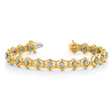 14k Holds 21 Stones up to 2.75mm Add-a-Diamond 7 inch Tennis Bracelet