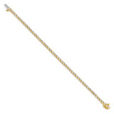 14k Holds 3.3 carat 56-2.5mm Round Diamond 3-prong 7 inch Tennis Bracelet Mounting