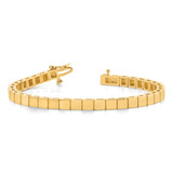 14k Holds 36 Stones up to 3.5mm Square Add-a-Diamond 7 inch Bracelet