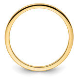 10K Yellow Gold 1.2mm Half Round Polished Stackable Band Size 8