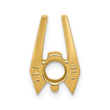 14k Holds 5.75mm Stone, Slide Mounting