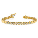 14k Holds 52 Stones up to 2.25mm Round Add-a-Diamond 7 inch Bracelet