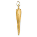 14k Hollow 3D Italian Horn Charm - YC-596FD4B9-9589