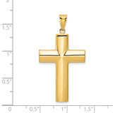 14k Hollow Cross Pendant - K1-9182A4E2-9345