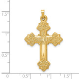 14k Hollow Cross Pendant - XR-0F41A856-6364