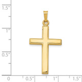 14k Hollow Cross Pendant - XR-4442BD5B-9407