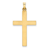 14k Hollow Cross Pendant - XR-5875C537-4515