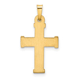 14k Hollow Latin Cross Pendant - XR-0E855C9F-9124