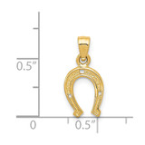 14K Horseshoe Pendant