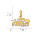 14K I HEART HORSES Charm