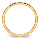 10K Yellow Gold 1.2mm Twisted Wire Pattern Stackable Band Size 10