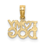 14k I HEART MY DOG Charm