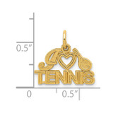 14K I HEART TENNIS Charm - C7-31553706-1846
