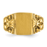 14k IBGoodman 13x9mm Men's Signet Ring