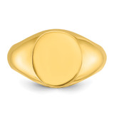 14k IBGoodman 14x12mm Men's Round Signet Ring