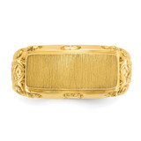 14k IBGoodman 15x7mm Men's Signet Ring