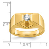 14k IBGoodman Men's 1/3 carat Diamond Complete Ring - B5-C9EFA752-7633