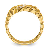 14k IBGoodman Men's 1/4 carat Diamond Nugget Complete Ring - B6-CFA1BB67-1233