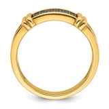 14k IBGoodman Men's 5/8 carat Black and White Diamond Complete Ring