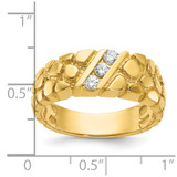 14k IBGoodman Men's Diamond Nugget Ring Mounting - B6-0A3C4228-8443
