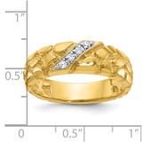 14k IBGoodman Men's Diamond Nugget Ring Mounting - B6-84D5FDC4-7881