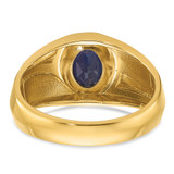 14k IBGoodman Men's Gemstone and Diamond Satin Ring Mounting - B5-68A5C946-4101