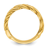 14k IBGoodman Men's Link Design 1/8 carat Diamond Complete Ring - B6-51535211-1363