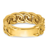 14k IBGoodman Men's Link Design 1/8 carat Diamond Complete Ring - B6-EC6FB73D-4452