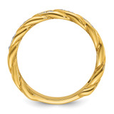14k IBGoodman Men's Link Design Diamond Ring Mounting