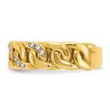 14k IBGoodman Men's Link Design Diamond Ring Mounting