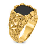 14k IBGoodman Men's Onyx Nugget Ring Mounting