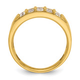 14k IBGoodman Men's Polished 4-Row Ring Mounting - B6-CF153C55-1680