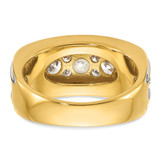 14k IBGoodman Men's Polished and Grooved Ring Mounting - B6-08D02237-1455