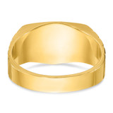 14k IBGoodman Men's Polished and Satin 1/3 carat Diamond Complete Ring - B5-D904CA5C-7658