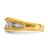 14k IBGoodman Men's Polished and Satin 5-Stone Ring Mounting - B5-BBF35A6B-2837