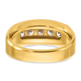 14k IBGoodman Men's Polished and Satin 5-Stone Ring Mounting - B6-13453711-4240