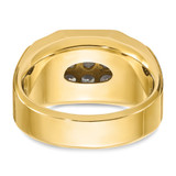14k IBGoodman Men's Polished and Satin Cluster Ring Mounting