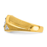 14k IBGoodman Men's Polished and Satin Diamond Ring Mounting - B5-79CD6B69-2388