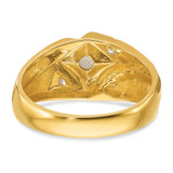 14k IBGoodman Men's Polished and Satin Diamond Ring Mounting - B5-79CD6B69-2388