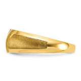14k IBGoodman Men's Polished and Satin Ring Mounting