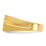 14k IBGoodman Men's Polished Satin and Grooved Ring Mounting - B5-AF1C72F6-9121