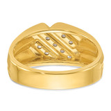 14k IBGoodman Men's Polished Satin and Grooved Ring Mounting - B5-AF1C72F6-9121