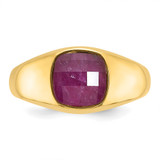 14k IBGoodman Men's Ruby Doublet Stone Complete Ring - B5-F7B19704-9957