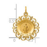 14k Infant of Prague Medal Charm - XR-AF850CDB-8773