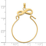 14k Infinity Charm Holder Pendant