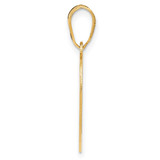 14k Infinity FOREVER Laser Cut Charm Heart Pendant