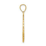 14K JAMAICA and Dolphins Disk Charm